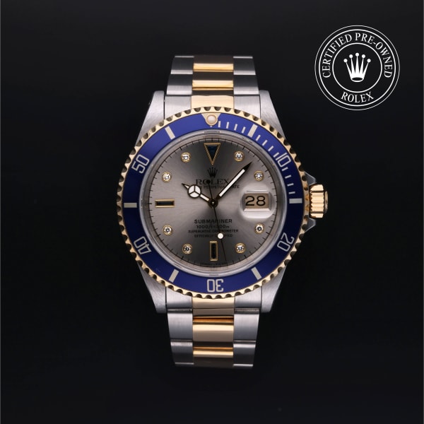 Rolex 16613 Serti Silver