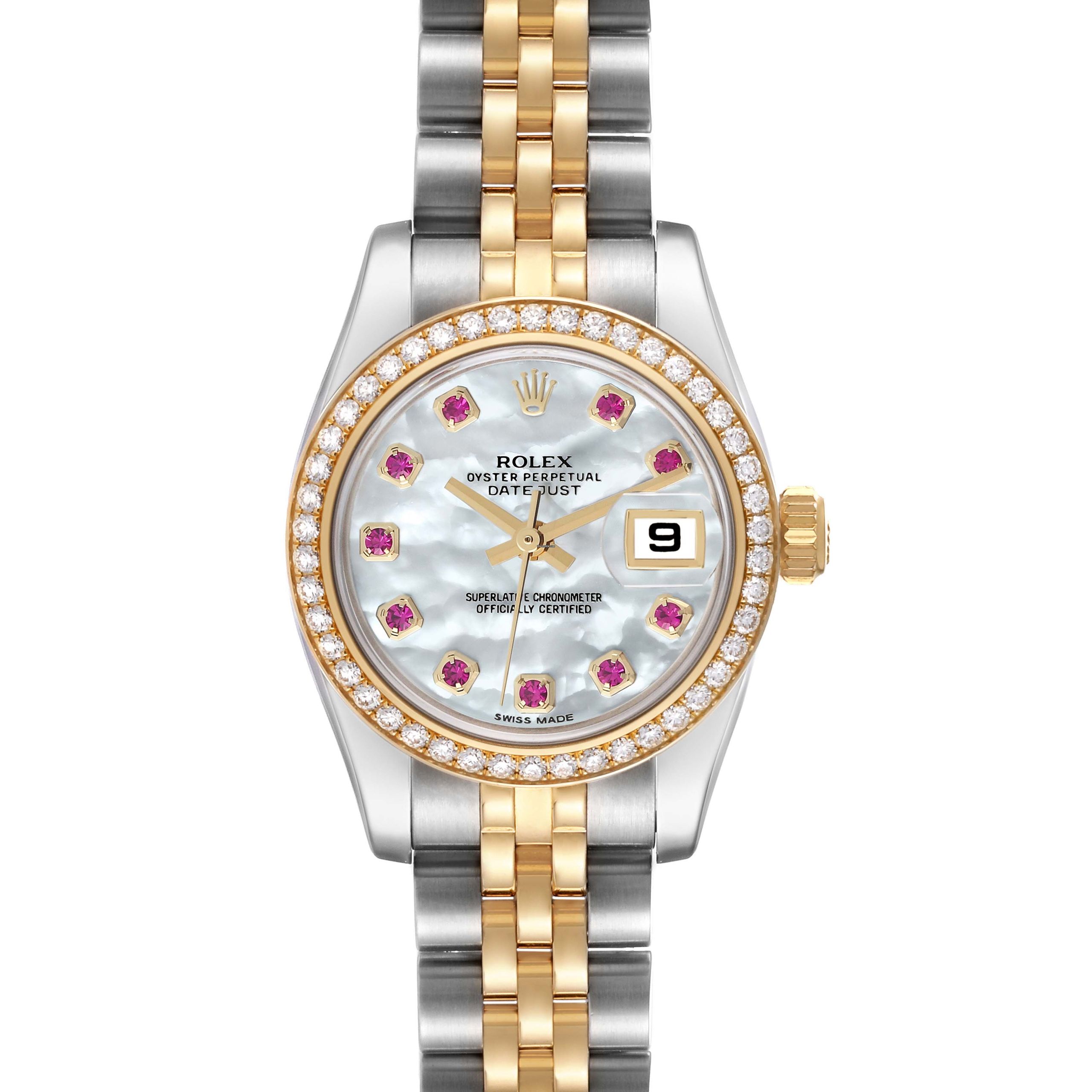 Rolex Women's New Style Two-Tone Datejust with Factory Diamond