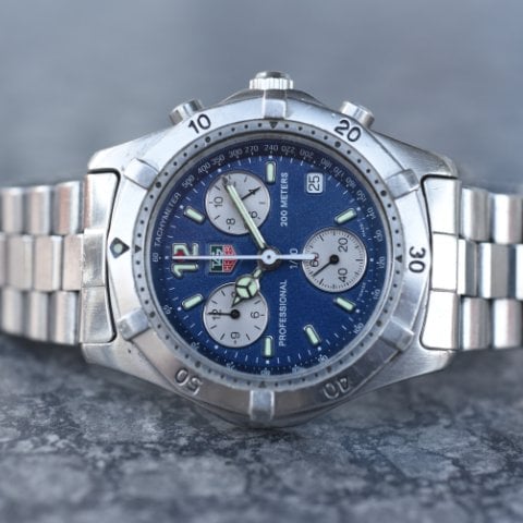 TAG Heuer 2000 Blue Men's Watch - CK1112 for sale online | eBay