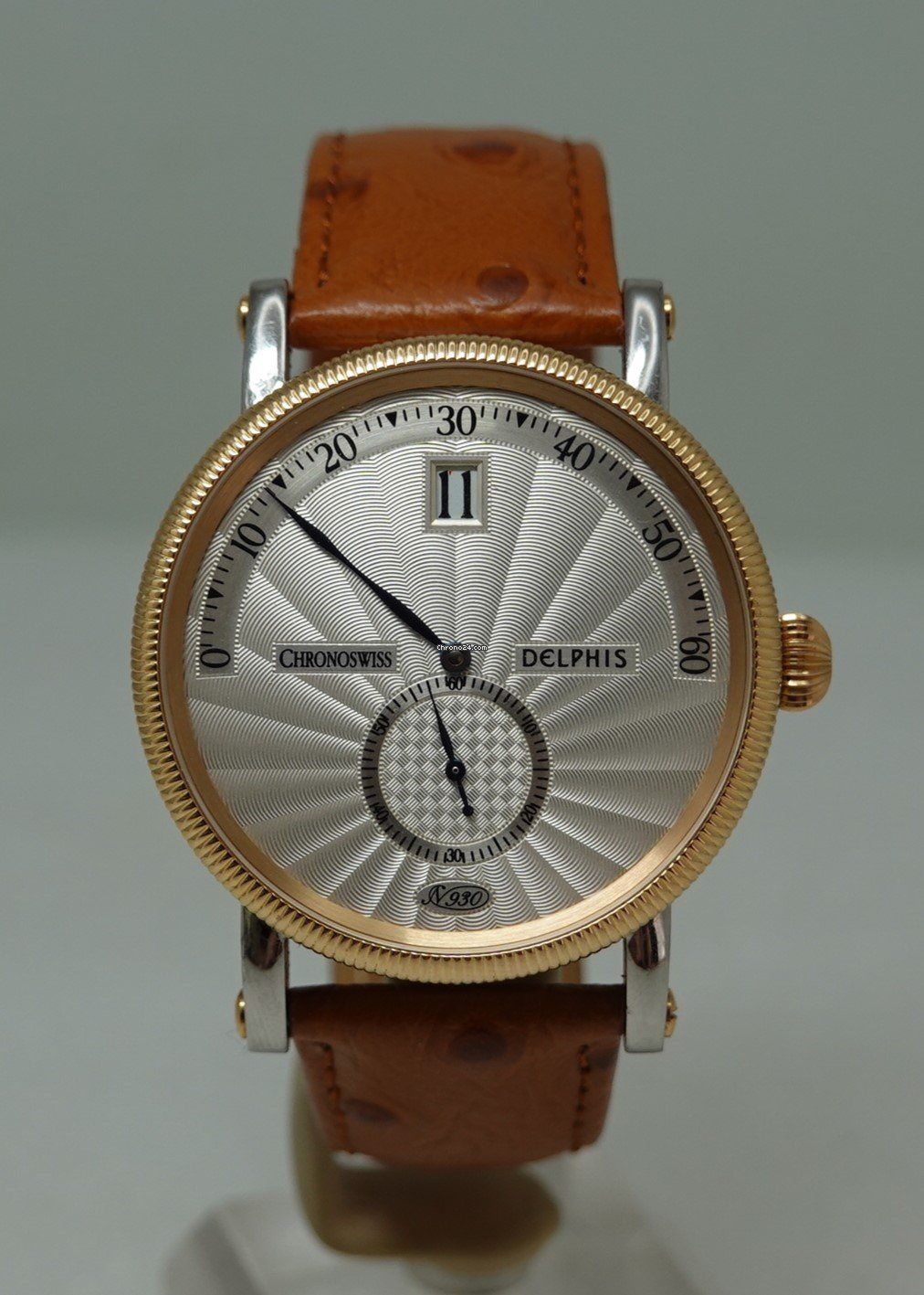 Chronoswiss Delphis Jump Hour CH1422/R in rose gold/steel
