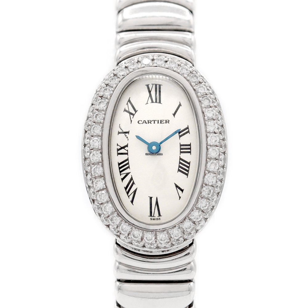 Cartier クォーツ時計 ホワイト Cartier Mini White Gold W1518956 - Horoview
