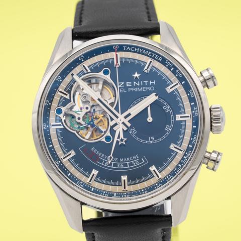 Zenith El Primero Chronomaster Power Reserve Blue Dial 03.2085