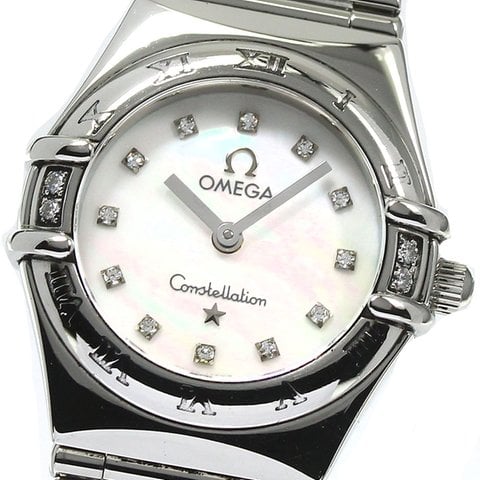 Omega Constellation Mini My Choice 1566 76 4P Diamond Bezel Ladies 12P Diamond Omega 1566.76 Constellation Mini My Choice Quartz 12P  main image 3