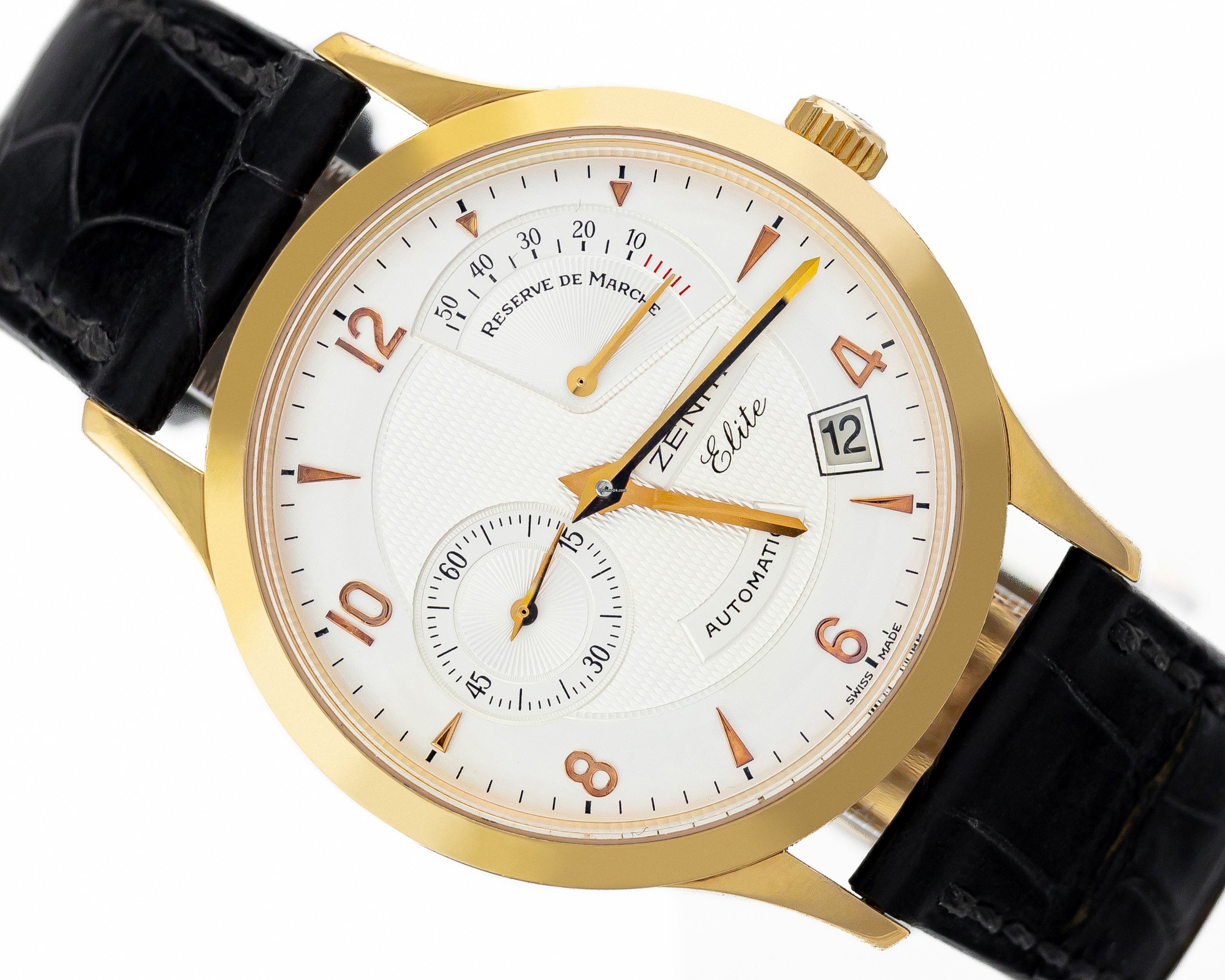 Zenith Class Elite 18k Rose Gold Power Reserve 37mm Automatic