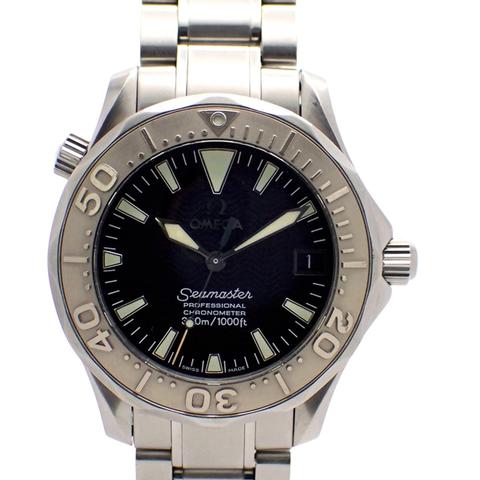 Omega Seamaster 300 Boys Watch 2236 50 Date Black Dial WG Bezel Automatic OMEGA Seamaster300 2236.50 WG bezel Date Black Dial  main image 3