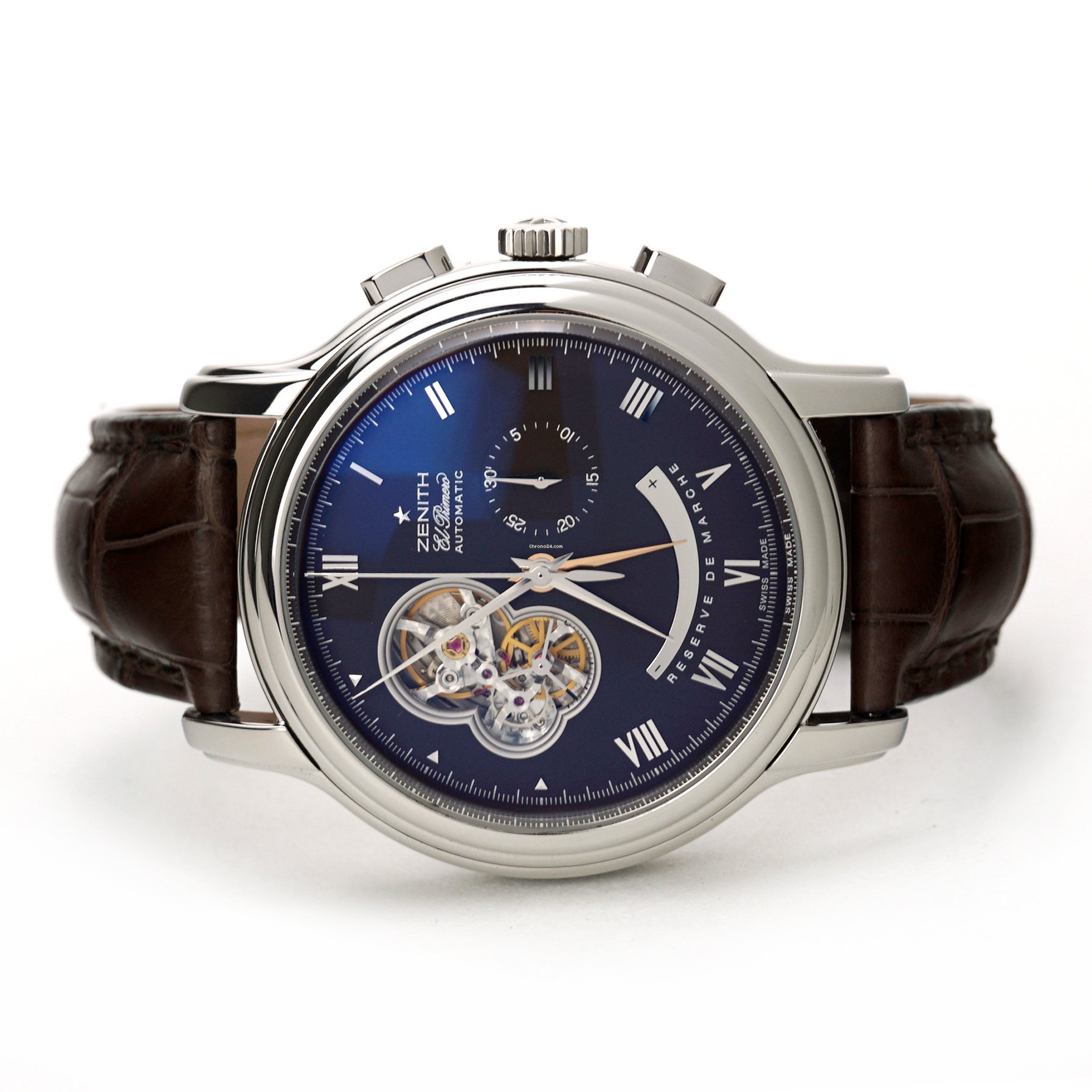 Zenith El Primero Chronomaster Open Heart 42mm Power Reserve Brown