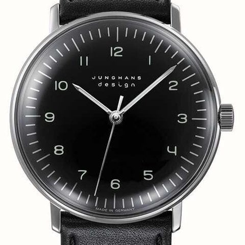 Junghans Max Bill Hand-Winding Black 027/3702.00 - Horoview
