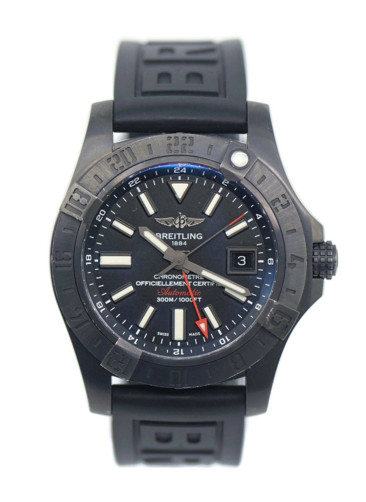 Breitling Avenger Avenger II GMT Black Steel - Horoview