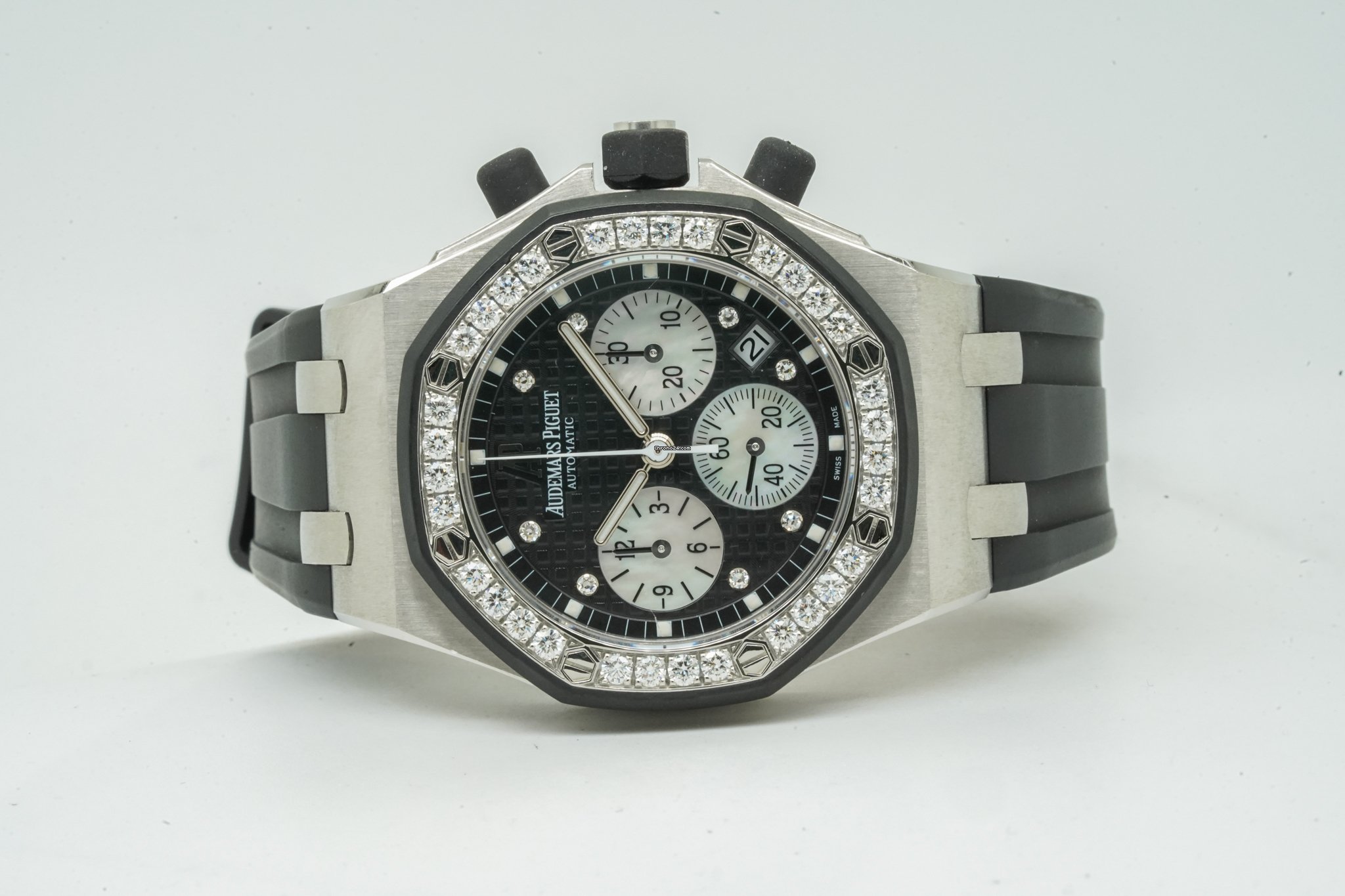 26.ap　黒としろ Audemars Piguet Steel 26036SK.ZZ.D002CA.01 - Horoview