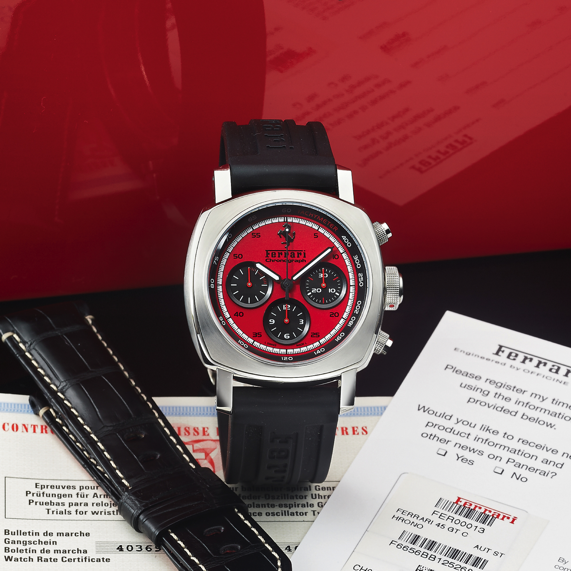 PANERAI/パネライ】 FER00013 フェラーリ グラントゥーリズモ 腕時計 PANERAI/パネライ】 FER00013 フェラーリ グラントゥーリズモ 腕時計