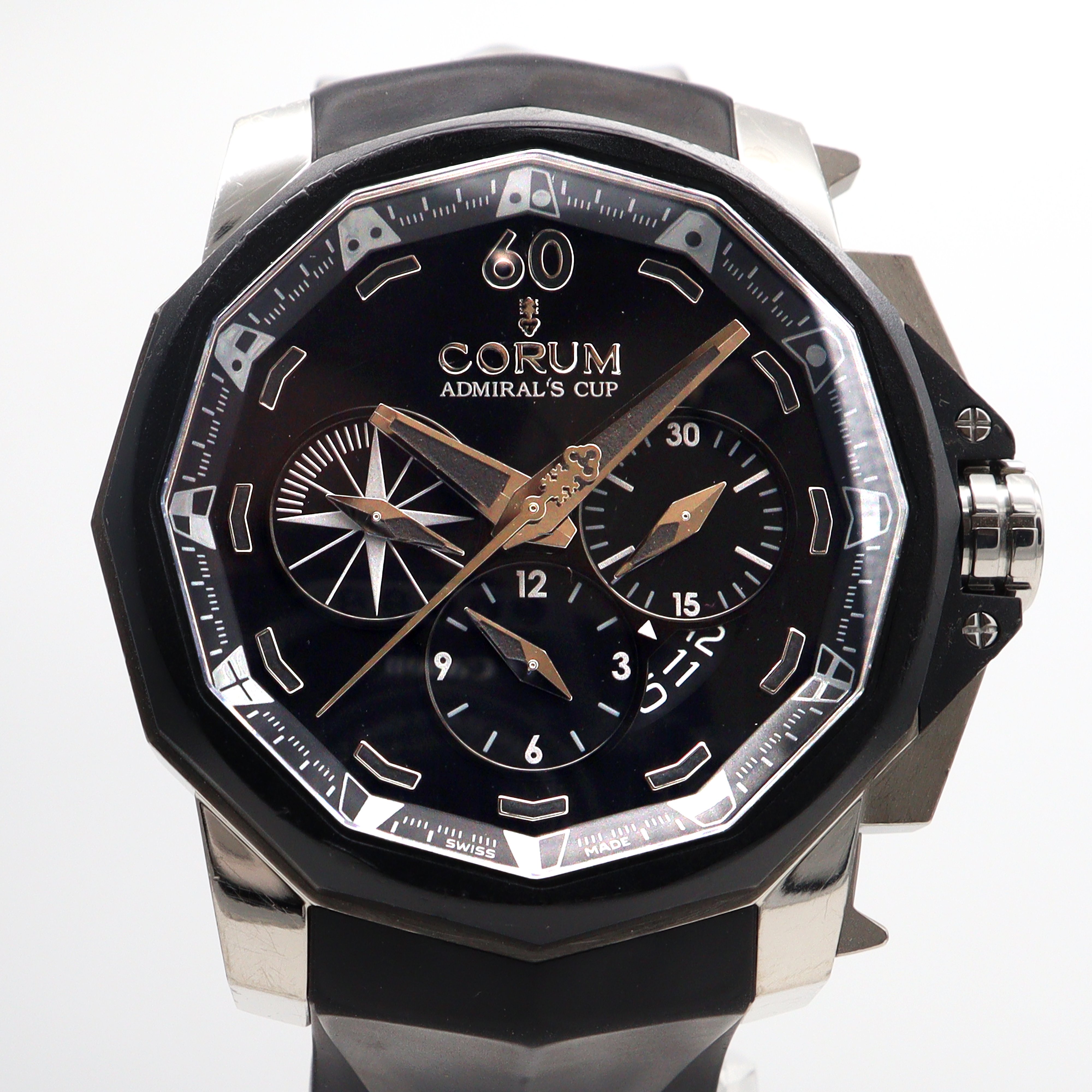 CORUM Admiral's Cup 時計 Corum Admirals Cup Chronograph 48mm - Titanium - Horoview