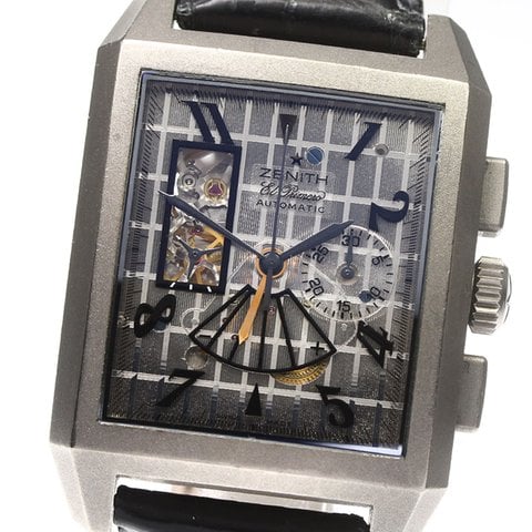 Zenith Port Royal Open Concept Titanium RARE $14K list 95% LNIB