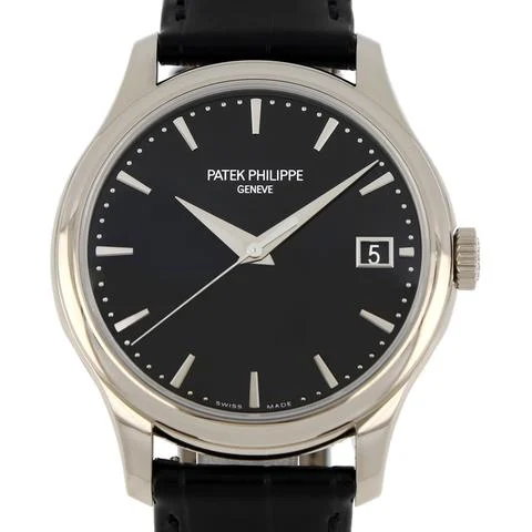 未使用　Patek Philippe ブラック レザーストラップ パテック フィリップ カラトラバ オフィサー 5227G-010 ラック