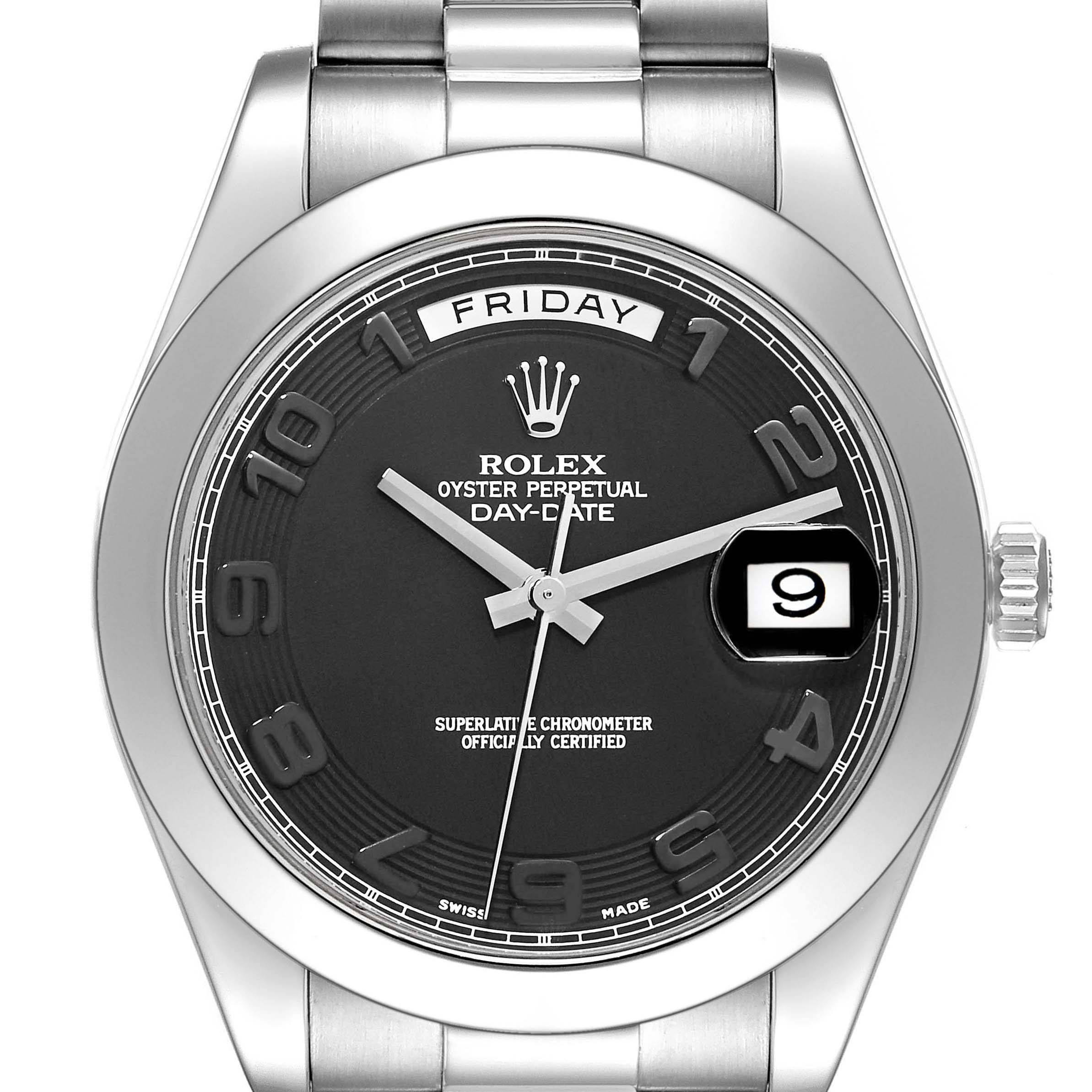 af1122__2017様 Rolex Day-Date II ロレックス 218206 デイデイト2 ブラックゴースト