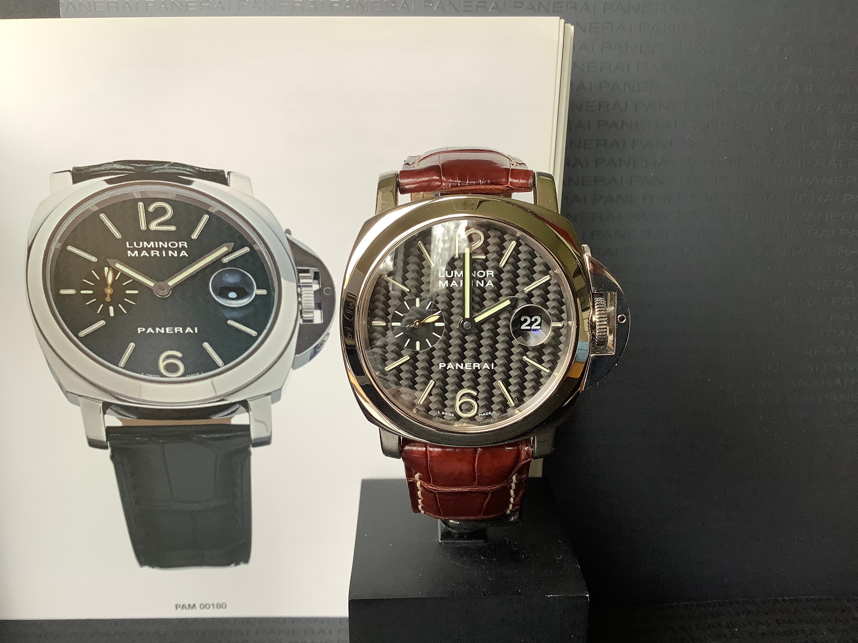 パネライ　ルミノール マリーナ　Ref.PAM00180　ブラック　（PANERAI　Luminor Marina）