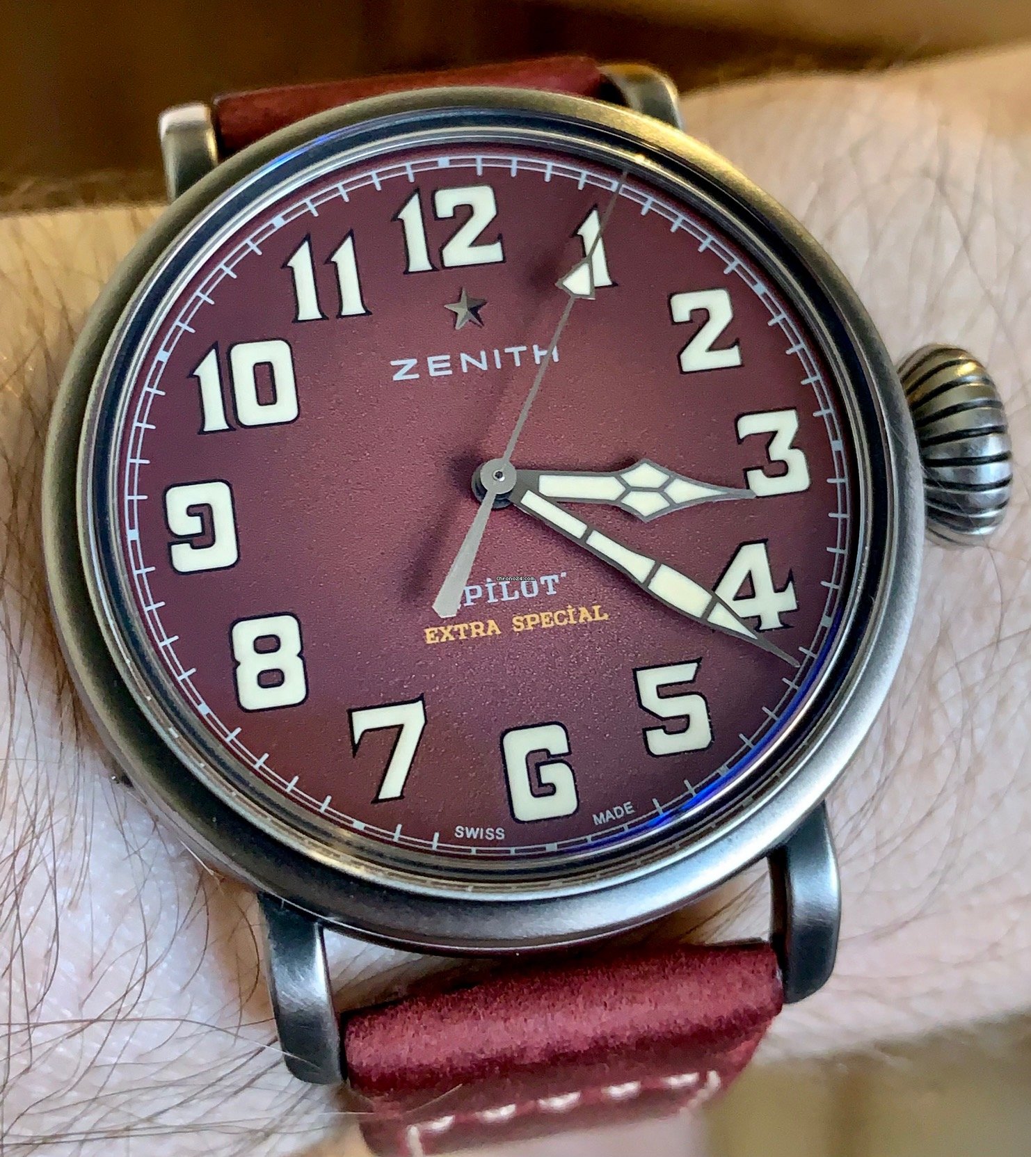 Zenith Pilot Type 20 Extra Special limited edition burgundy