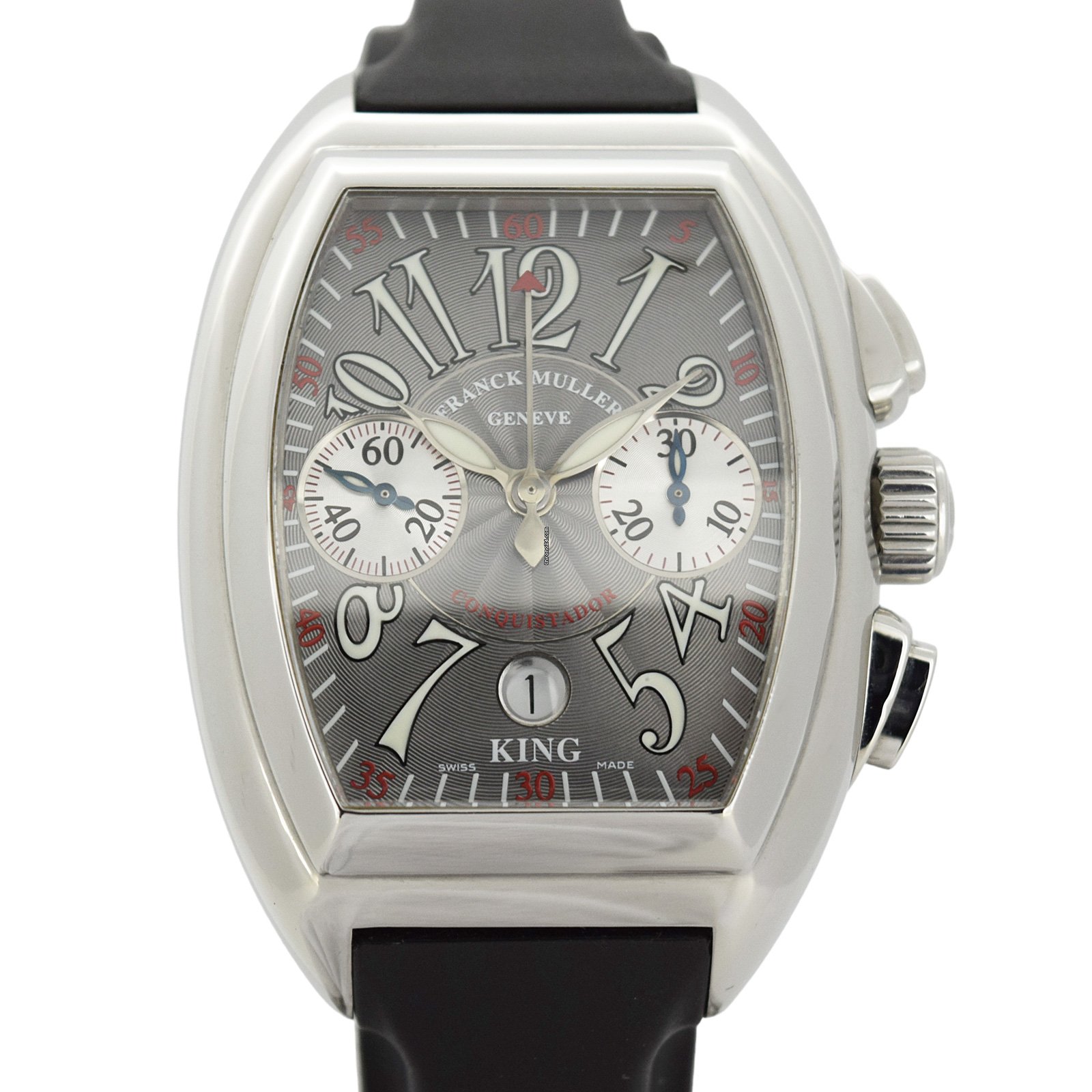 ^⁠_⁠^ Franck Muller Conquistador King Rosso Vivo Watch Stainless
