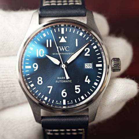 IWC Pilot Mark XX Automatic 40mm Stainless Steel Case Blue Dial