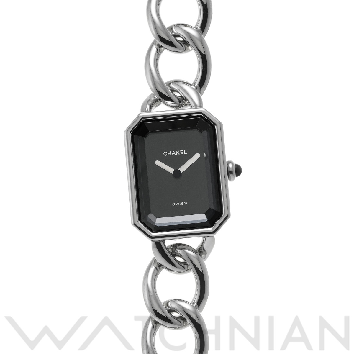 CHANEL プルミエール XL CHANEL シャネル プルミエールXL 腕時計 クオーツ 黒文字盤 SS 革