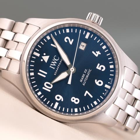 IWC Pilot Mark XX Automatic 40mm Stainless Steel Case Blue Dial