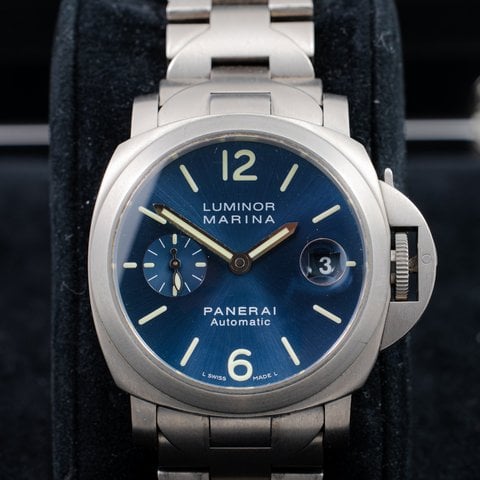 Panerai Luminor Marina Automatic 40mm Titanium Blue PAM00283