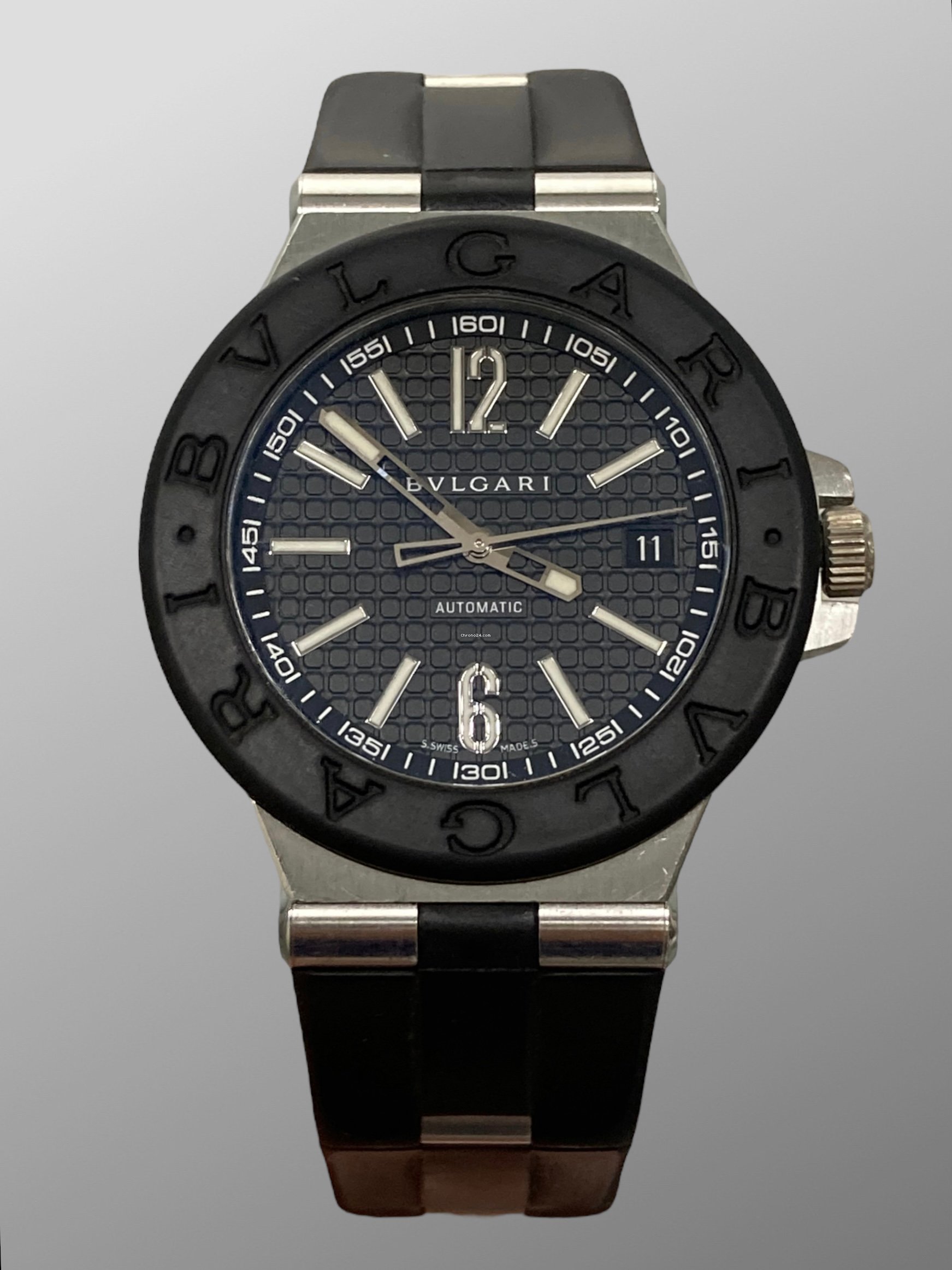 Bulgari Diagono Chronograph DG40SCH diamond Stainless Steel