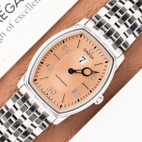 Omega De Ville Prestige Jumping Hour - Salmon dial - Unworn - Full Set