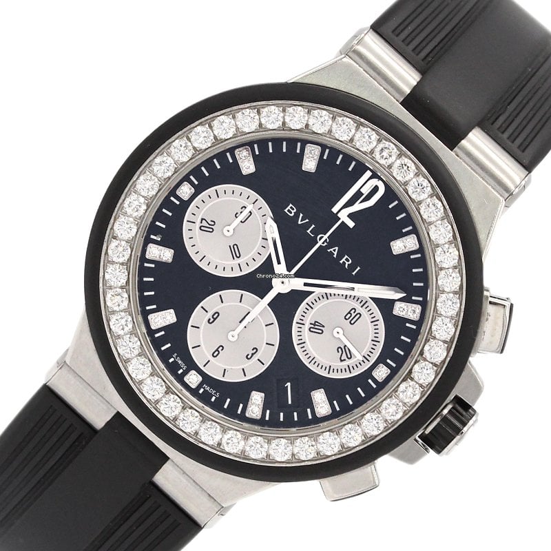 BVLGARI Diagono DG40SCH Chronograph with 19 diamonds Automatic Men\'s_942728 BVLGARI Diagono DG40SCH Chronograph with 19 diamonds  main image 4