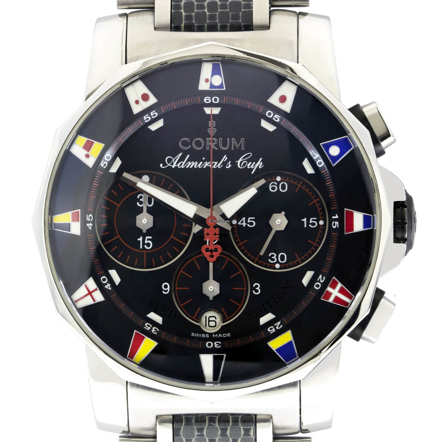 CORUM Admiral's Cup 時計 Corum Admirals Cup Challenger 44 Regatta Chrono 18k Gold Men's