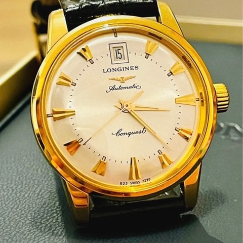 Longines Conquest Heritage Pink Gold L1.611.8.78.4 - Horoview