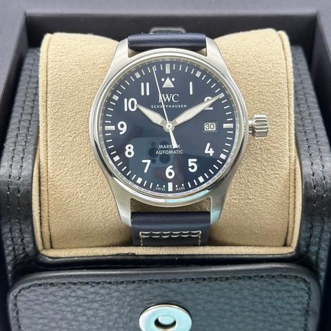 IWC Pilot Mark XX Automatic 40mm Stainless Steel Case Blue Dial